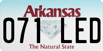AR license plate 071LED
