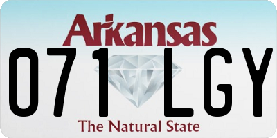 AR license plate 071LGY
