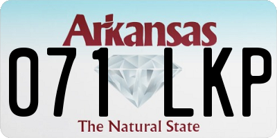 AR license plate 071LKP