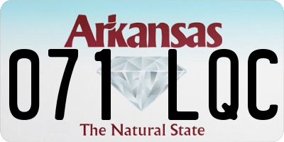 AR license plate 071LQC