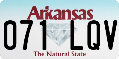 AR license plate 071LQV