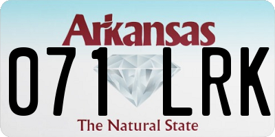 AR license plate 071LRK