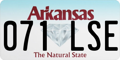 AR license plate 071LSE