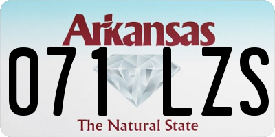 AR license plate 071LZS