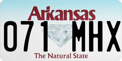 AR license plate 071MHX