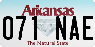 AR license plate 071NAE