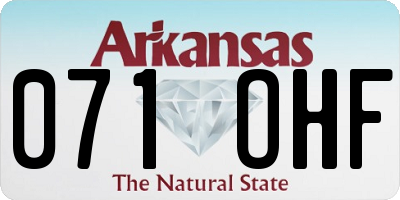 AR license plate 071OHF