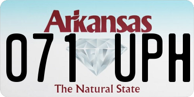 AR license plate 071UPH