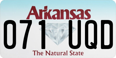 AR license plate 071UQD