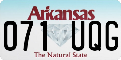 AR license plate 071UQG