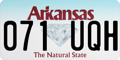 AR license plate 071UQH