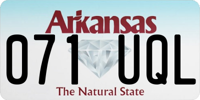 AR license plate 071UQL