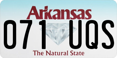 AR license plate 071UQS