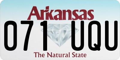 AR license plate 071UQU