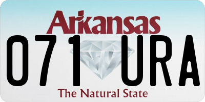 AR license plate 071URA