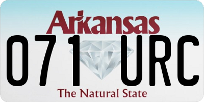AR license plate 071URC