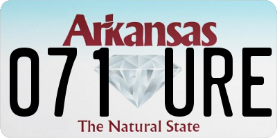 AR license plate 071URE