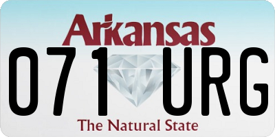 AR license plate 071URG