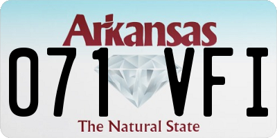 AR license plate 071VFI