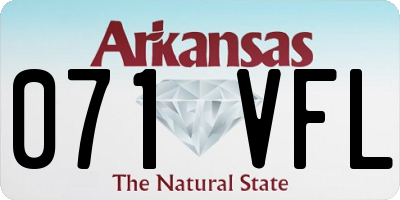 AR license plate 071VFL