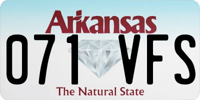 AR license plate 071VFS