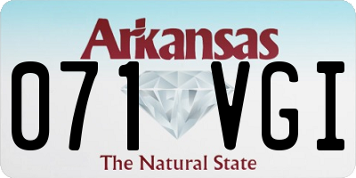 AR license plate 071VGI