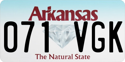 AR license plate 071VGK