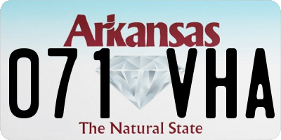 AR license plate 071VHA