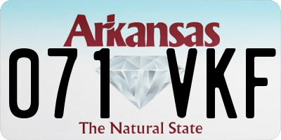 AR license plate 071VKF