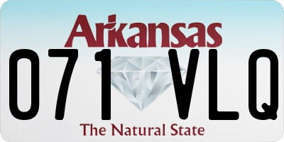 AR license plate 071VLQ