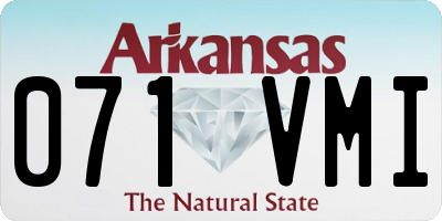 AR license plate 071VMI