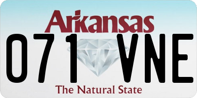 AR license plate 071VNE