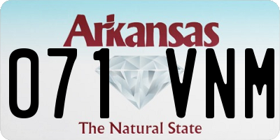 AR license plate 071VNM