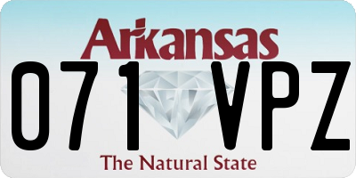 AR license plate 071VPZ