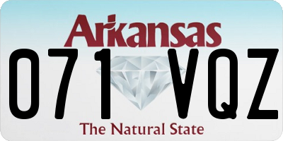 AR license plate 071VQZ