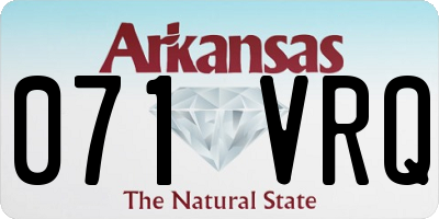 AR license plate 071VRQ