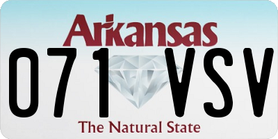 AR license plate 071VSV