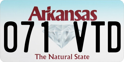 AR license plate 071VTD