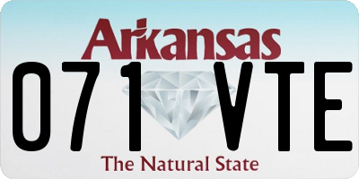 AR license plate 071VTE