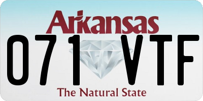AR license plate 071VTF