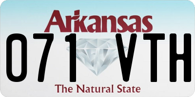 AR license plate 071VTH