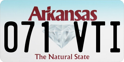 AR license plate 071VTI