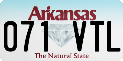 AR license plate 071VTL