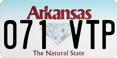 AR license plate 071VTP