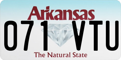 AR license plate 071VTU