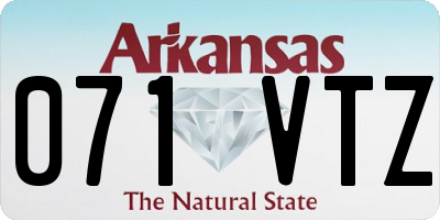 AR license plate 071VTZ