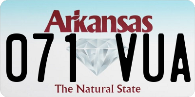 AR license plate 071VUA