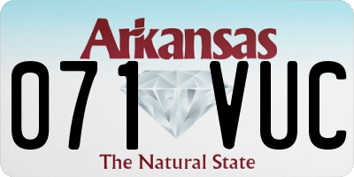 AR license plate 071VUC