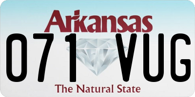AR license plate 071VUG