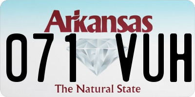 AR license plate 071VUH